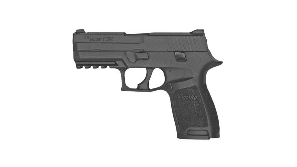 Blueguns SIG Sauer P250 Compact Training Guns, Not Weighted, No Light/Laser Attachment, Handgun, Picatinny Rail, Black, FSP250CPRB