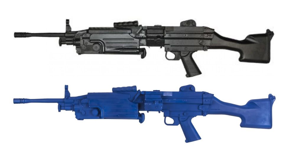 Blueguns Training Long Gun - Fn M249, Black, Blue