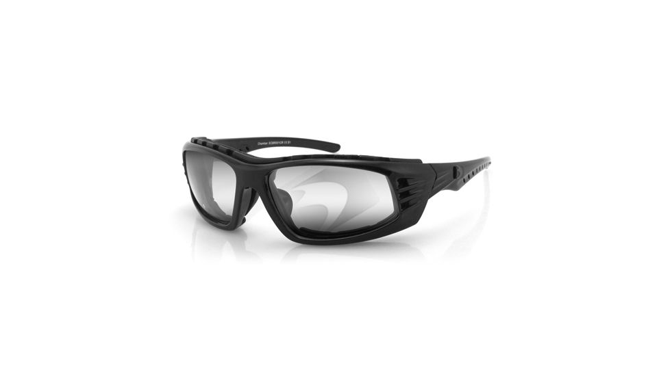 Bobster Chamber Sunglass, Gloss Blk, Anti-fog Clear Anti-reflective ECBR001CR