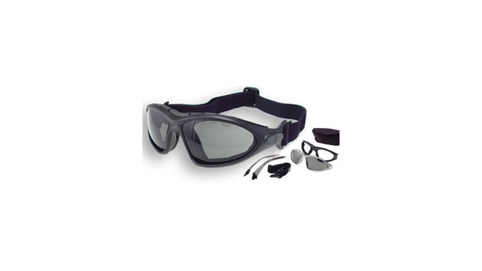 Bobster Road Master Goggles - Sunglasses with Black Frame, RX Prescription Lenses
