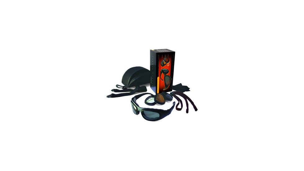 Bobster Sport &amp; Street - II Interchangeable Bifocal RX Prescription Lenses Black Frame Convertible Goggles - Sunglasses