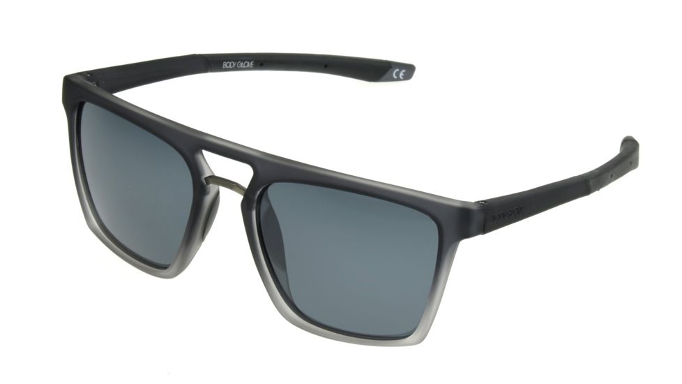 Body Glove BG 1805 Sunglasses, Gray Gradient Frame, Smoke Polarized Lenses, 10241826.QTM