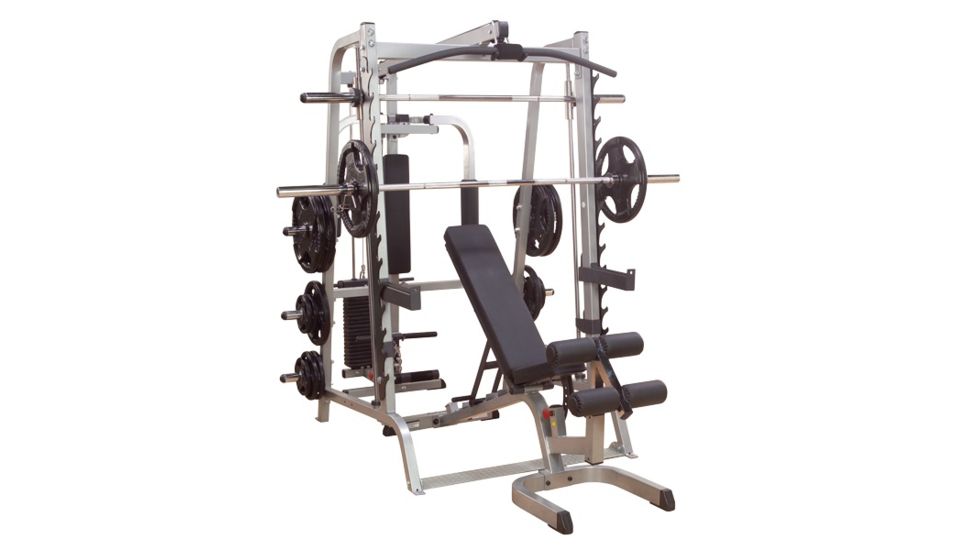 Body Solid Series 7 Smith Package, Silver GS348QP4