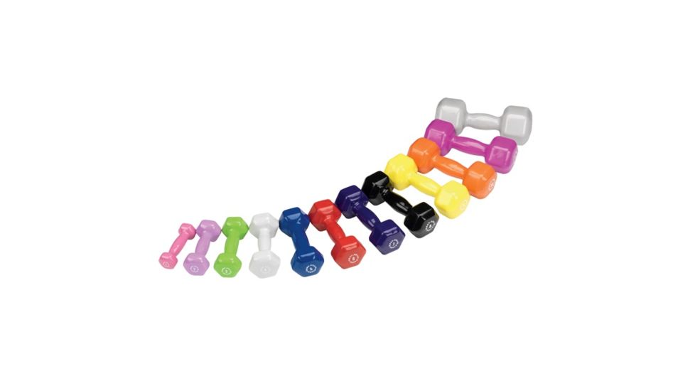 Body Solid Vinyl Dumbell Set 1 - 10Lbs BSTVDS110