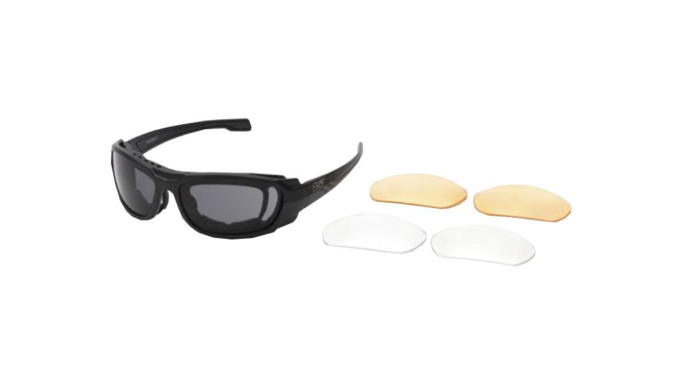 Body Specs BSG-5 Sunglasses, Black Frame, Smoke/Clear/Lt. Rist/RX Gasket Lens, BSG-5 BLACK FRAME.13