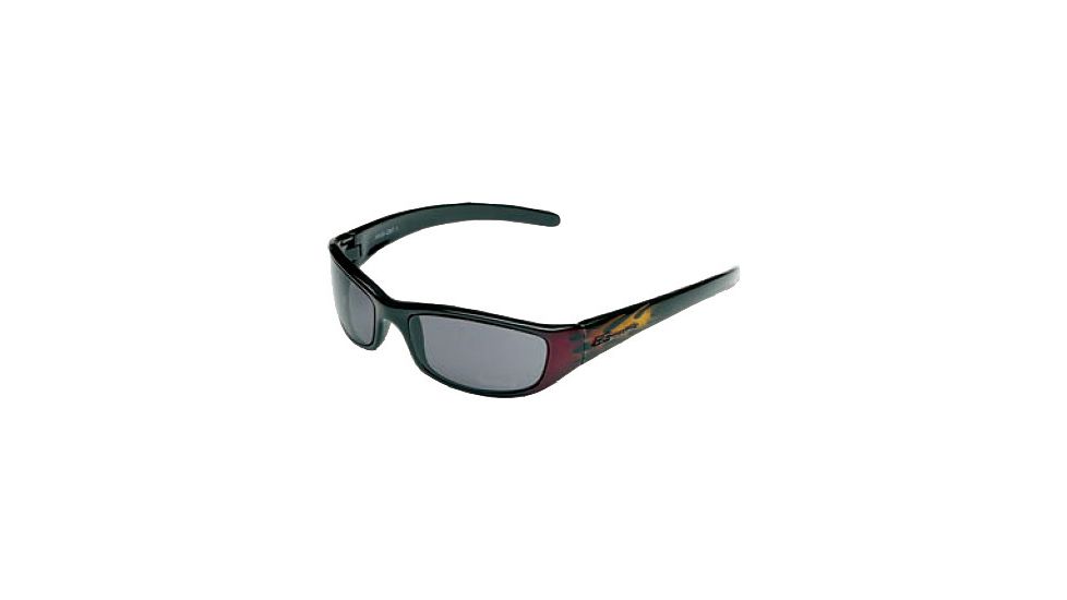 Body Specs Crazy 8's Sunglasses w/ Smoke Lenses  Dark Red Flames
