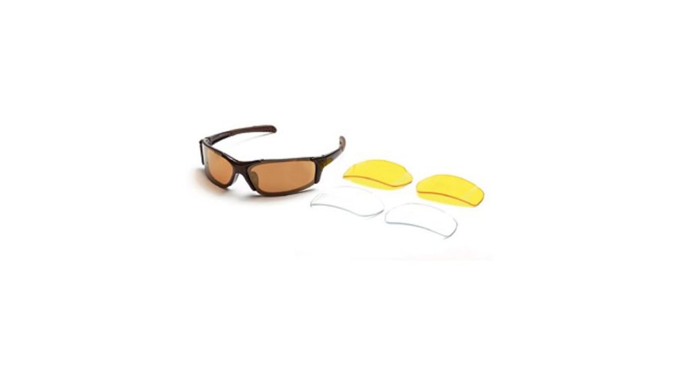 Body Specs Moons Sunglasses, Metallic Brown Frame, Brown/Clear/Yellow Lens, MOONS METALLIC BRW FRAME.2