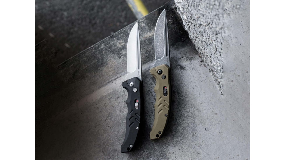 Boker 01BO483 Intention II Folding Drop Point Plain D2 Steel Blade Brown G10 Ha