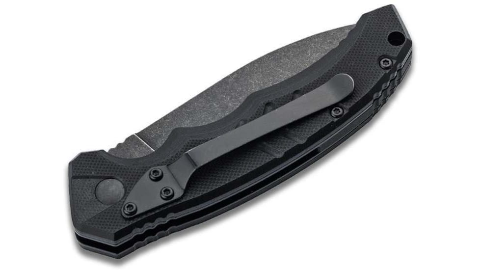 Boker 01BO796 Intention II 3.35 Folding Dagger Plain D2 Steel Blade Black G10