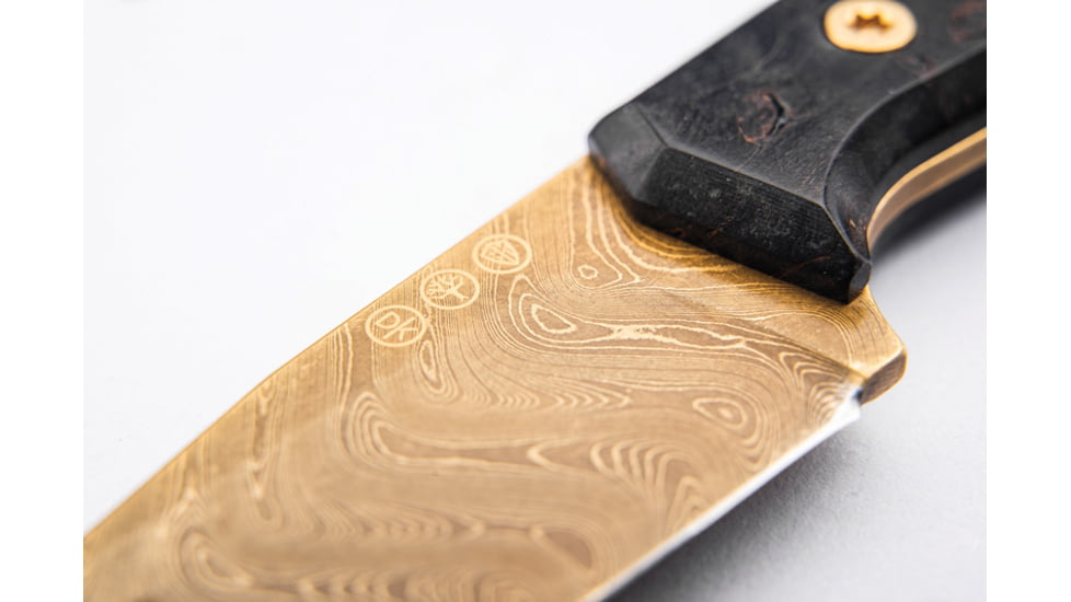 Boker AK1 Fixed Blade Damast Gold