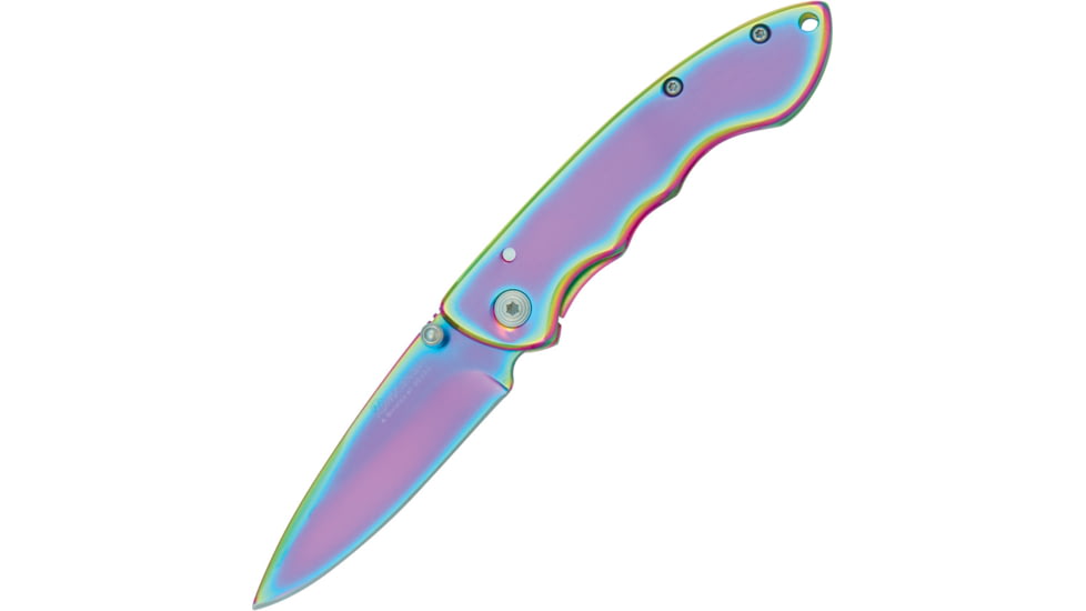 Boker Magnum Blaze Folding Knife, 3.88in Closed, 3in, 440 SS, Spectrum Blade, Spectrum Stainless Steel Handle, 01MB255