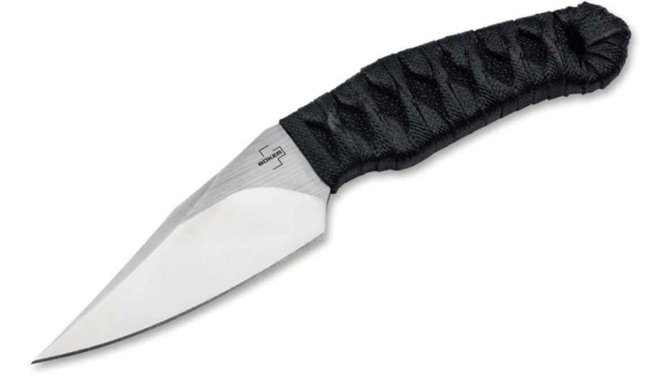 Boker Boker Plus 302 Fixed Blade Knife, 3.38in, Nitro-V Steel, Modified Clip Point, Nylon Black Handle, 02BP0006