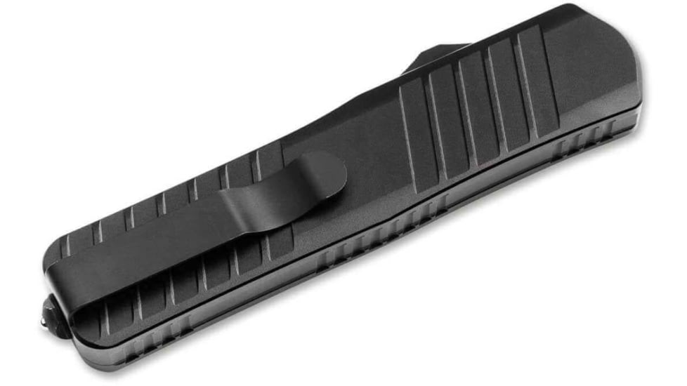 Boker SP01 Automatic Folding Knife, D2, Drop Point Blade, Black Aluminum Handle, 06HK002