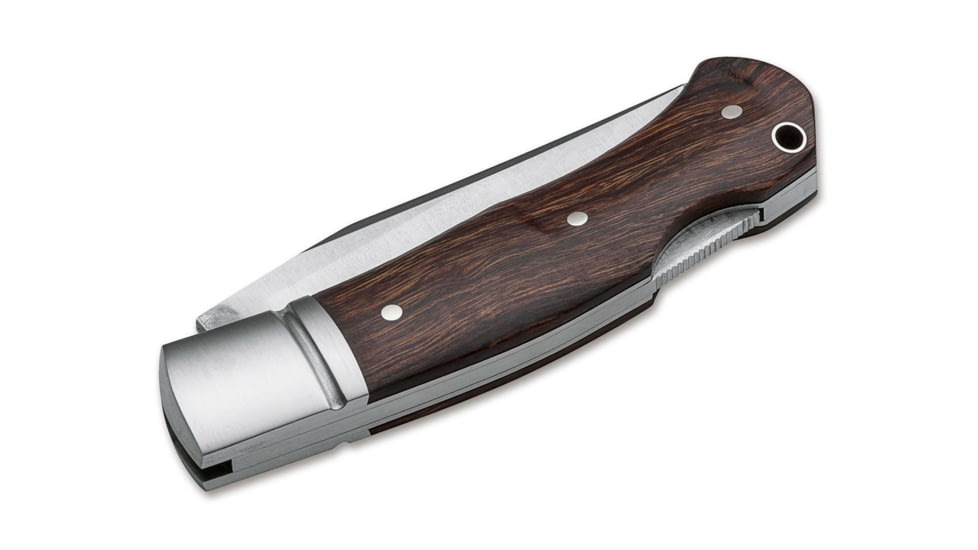 Boker Boxer Desert Ironwood 3in Folding Knife, N690, Desert Ironwood, Brown, 111025