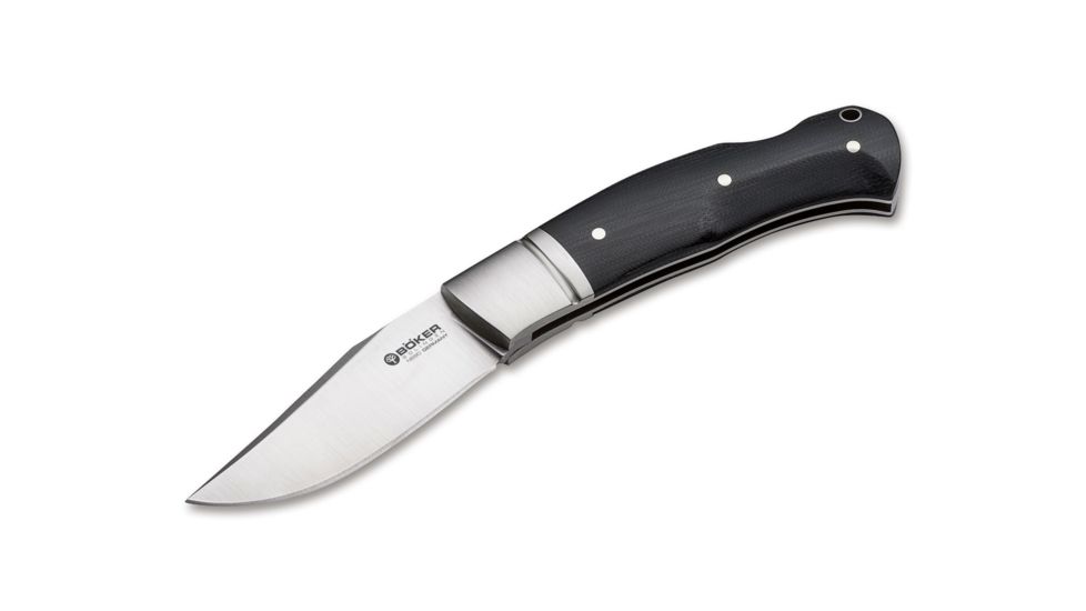 Boker Boxer Micarta Folding Knife, 3in, N690, Micarta, Black, 111028