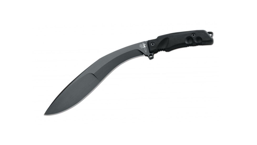 Boker Extreme Tac Kukri Fixed Blade Knife, 9.3in, N690, Forprene, Black, FX-9CM04T