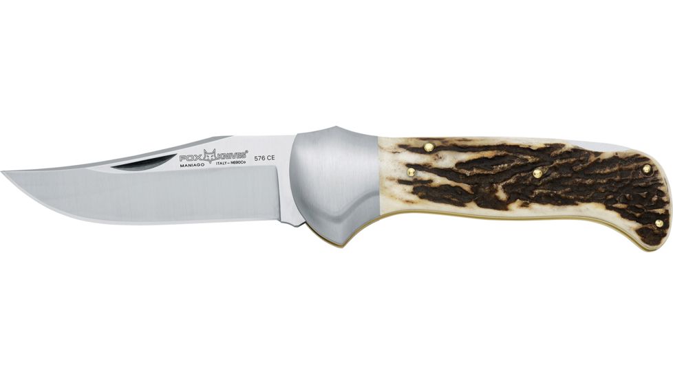 Boker Fox Forest M/Co Stag Folding Knife, 3.74in, N690Co, 576CE
