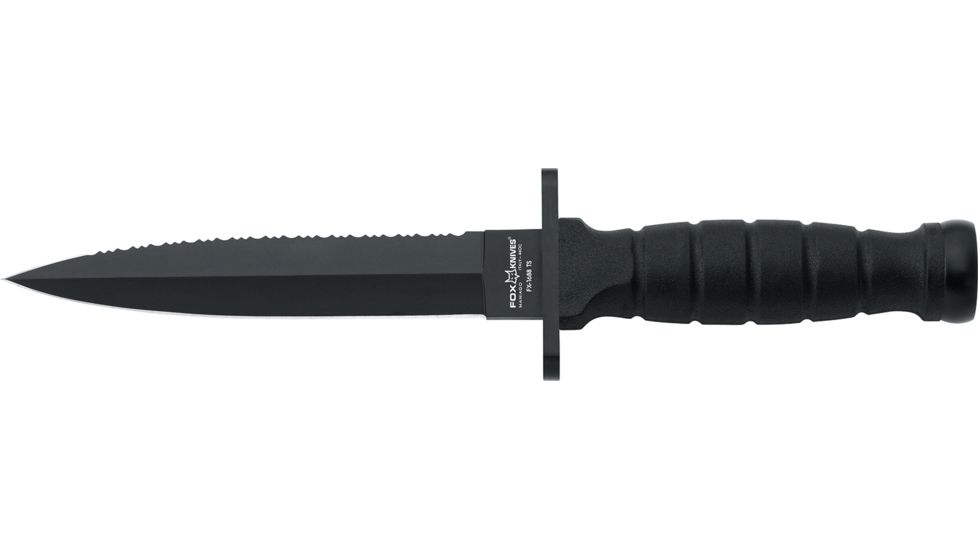 Boker Fox Modern Dagger Fixed Blade Knife, 6.49in, 440C, Black, FX-1688TS