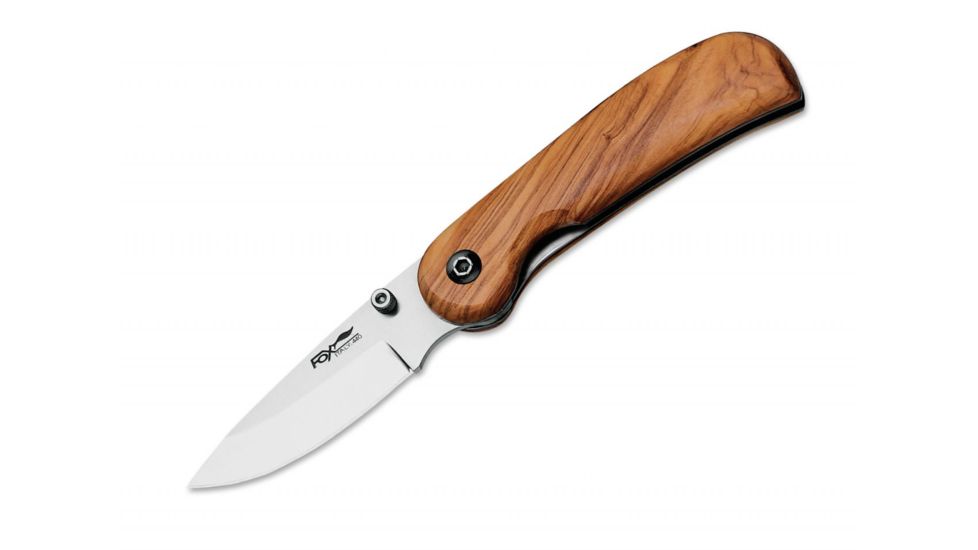 Boker Fox Olive Wood Folding Knife , 2.75in, 440C, 1495