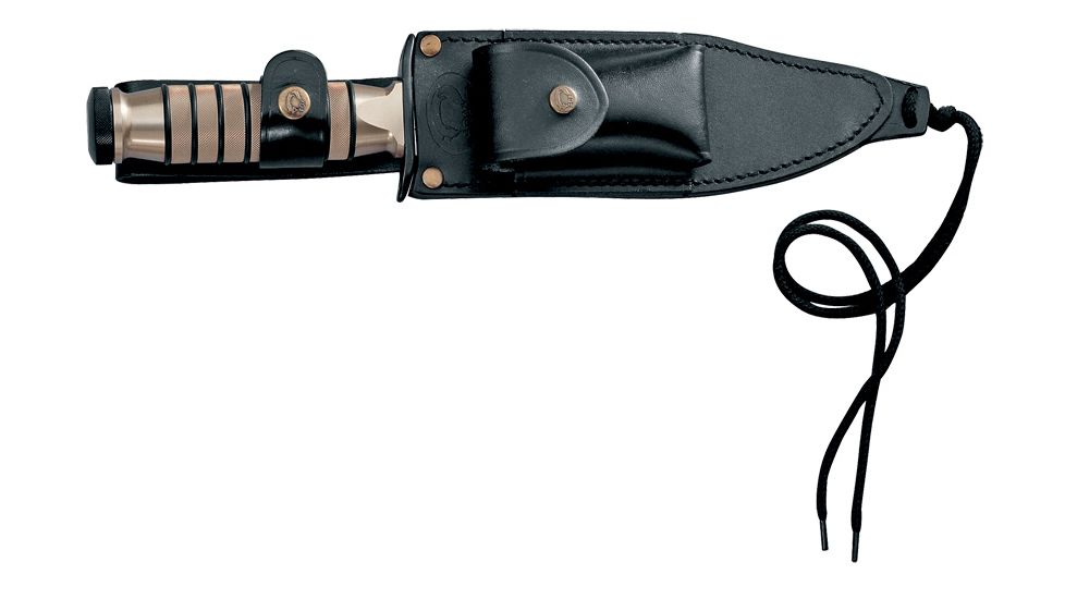 Boker Fox Rambler Knife Inox Fixed Blade Knife, 7.28in, 440A, Brown, 699