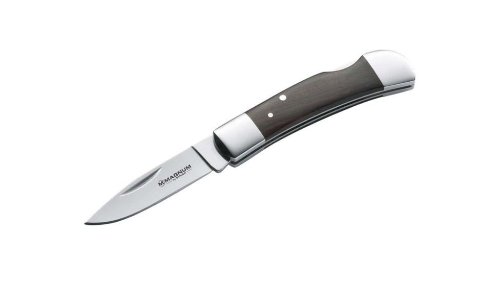 Boker Magnum Jewel Folding Knife, 3in Closed, 2.25in, 440 SS, Rosewood Handle, 01MB318