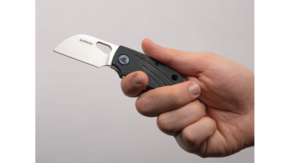 Boker Lil Lambfoot Folding Knife, 2.05in, Satin 8Cr13MoV Blade, Black G10 Handle, Boxed, 01SC081