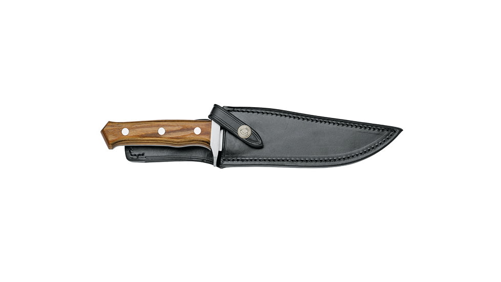Boker Old Fox M/Co Ash Fixed Blade Knife, 6.29in, 440C, Pakkawood, 602ASH