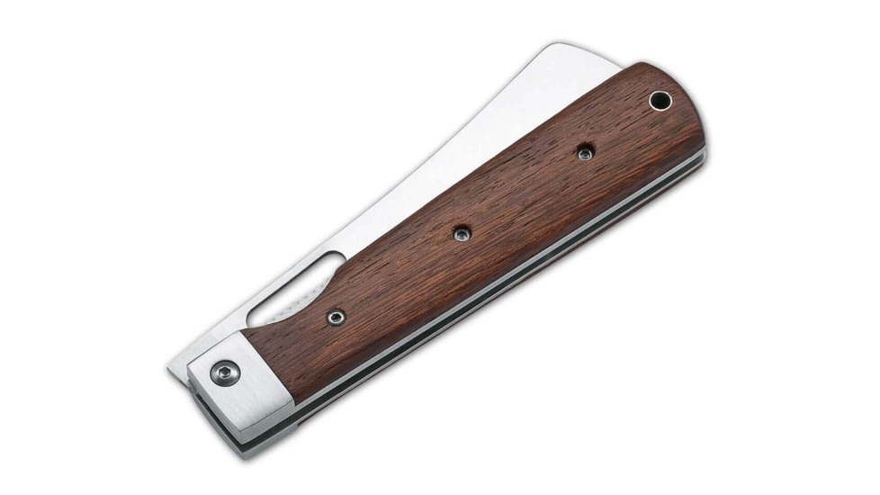 Boker Magnum Outdoor Cuisine III Folding Knife, 5.5in Closed, 4.75in, 7Cr17MoV, Brown Tulip Wood Handle, 01MB432