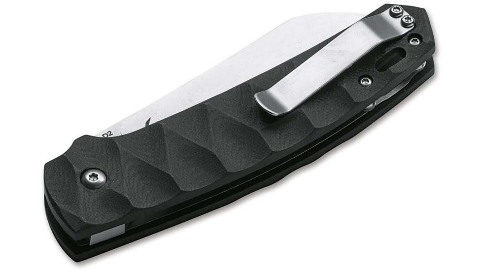 Boker Plus Haddock Pro Folding Knife, 3.43in, D2, G10 Black Handle, 01BO232