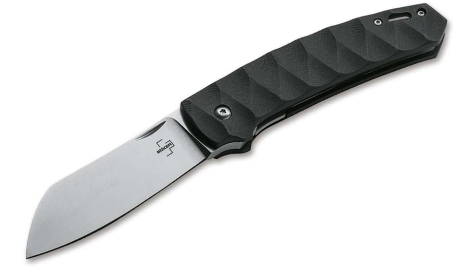 Boker Plus Haddock Pro Folding Knife, 3.43in, D2, G10 Black Handle, 01BO232