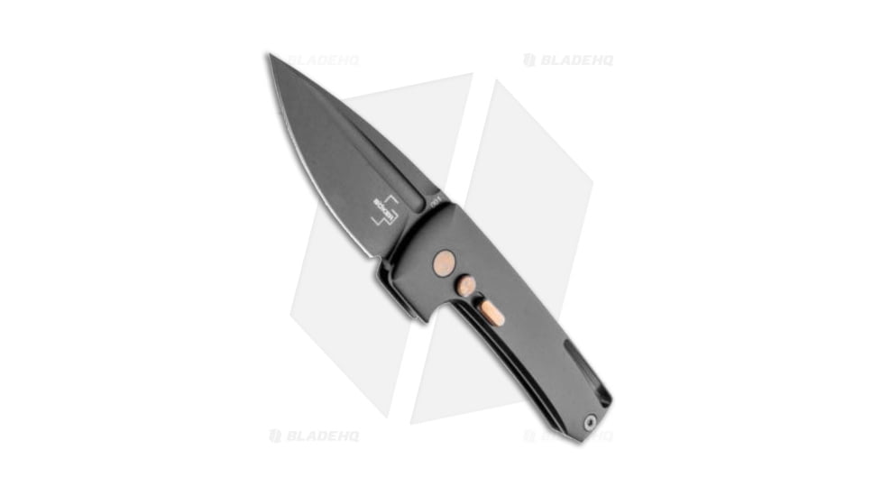 Boker Plus Harlock Automatic Folding Knife, 2.05in, 154CM, Drop Point Blade, Steel Black Handle, Black/Black, One Size, BHQ-139169