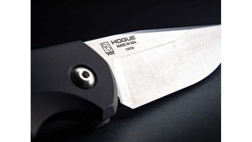 Boker Plus Karakurt Automatic Folding Knife, 3.07in, 154CM, Uncoated Blade, Aluminum Black Handle, 01BO363