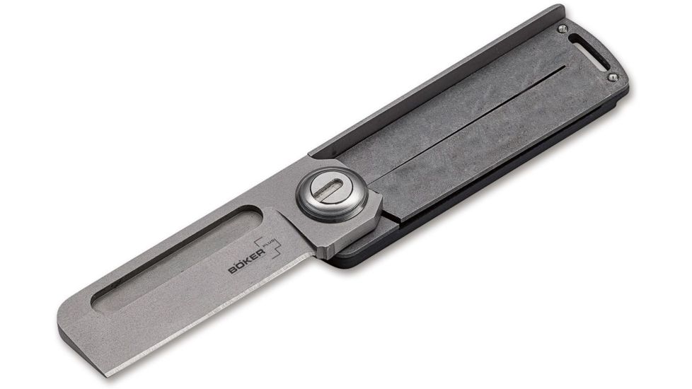 Boker Plus Rocket Folding Knives Darriel Caston, 1.7in, 9Cr13CoMoV, Straight Edge, G10, Grey, 01BO263