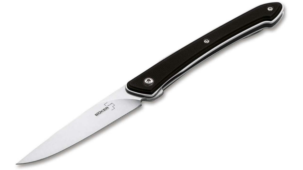 Boker Plus Spillo Folding Knife, 3.15in, VG-10, G10 Black Handle, 01BO244