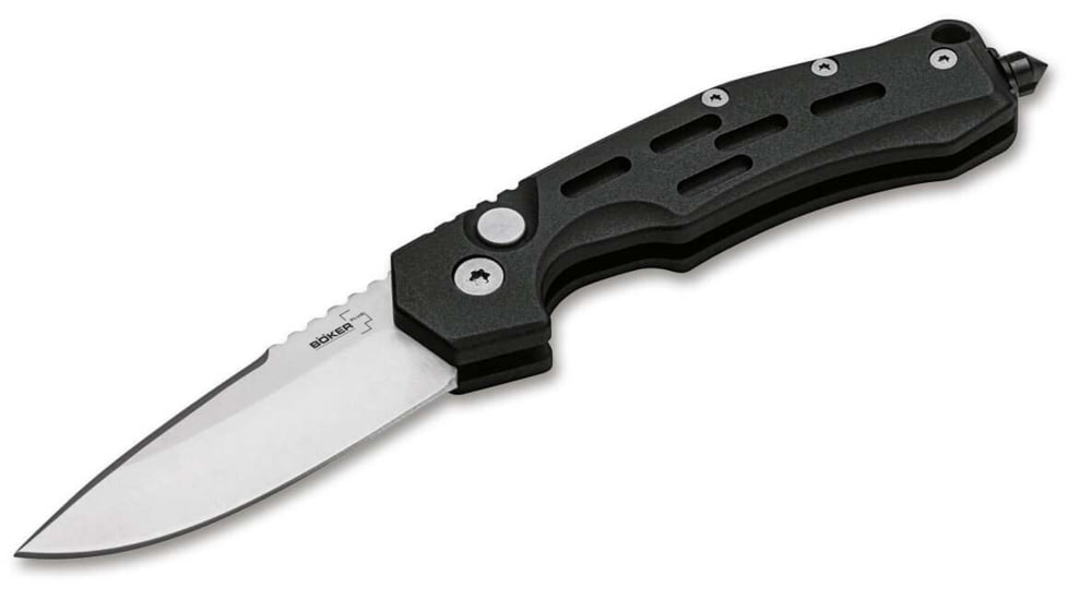 Boker Plus Thunder Storm Satin Folding Knife, 2.83in, AUS-8, Aluminum Black Handle, 01BO791N