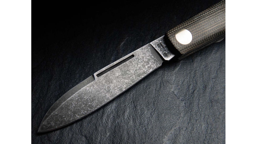 Boker Solingen Barlow Prime EDC Folding Knife, 2.72in, Carbon Steel, Micarta Green Handle, 115942