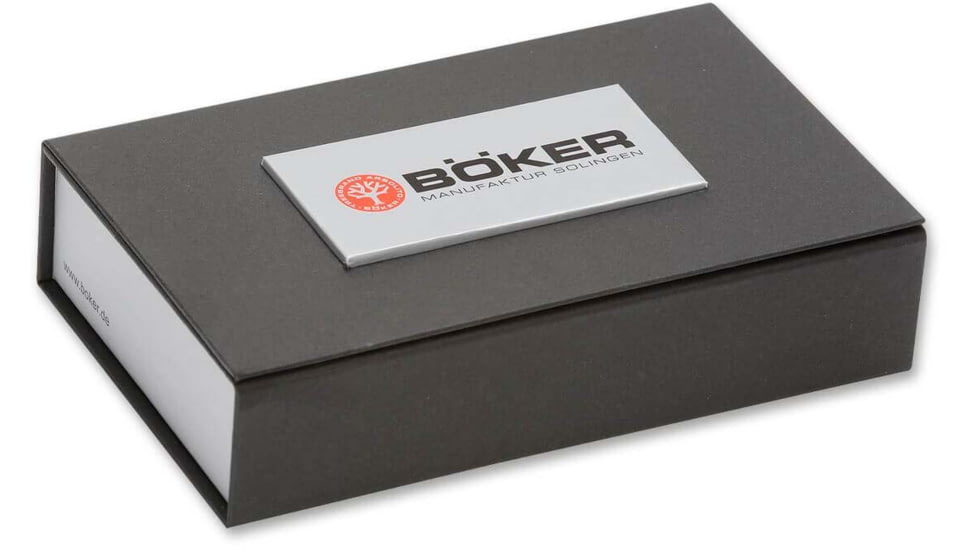 Boker Solingen Optima Palisander Folding Knife, 3.54in, 440C, Nickel Silver, Rosewood Brown Handle, 113002