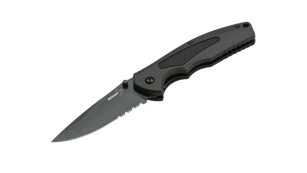 Boker Spring Assisted I Vg10 Folding Knife, 3.5in, VG-10, FRN, Synthetic, Black, 01BO500