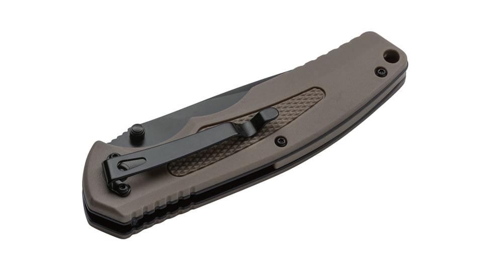Boker Spring Assisted Ii Vg10 Folding Knife, 3.5in, VG-10, FRN, Synthetic, Coyote, 01BO501