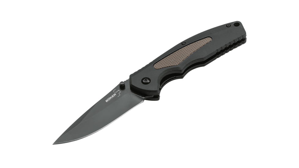 Boker Spring Assisted Iii Vg10 Folding Knife, 3.5in, VG-10, FRN, Synthetic, Spring Assisted, Black, 01BO502