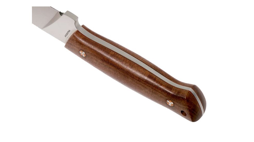 Boker USA Arbolito Dano G 4In Fixed Blade Knife,Guayacan Ebony w/Argentinean Leather Sheath 02BA325G