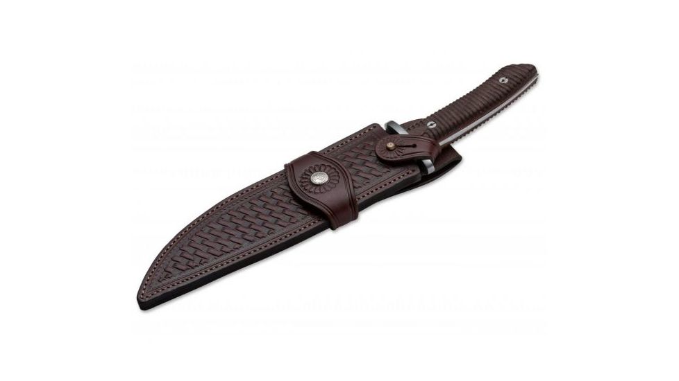 Boker USA Arbolito El Gigante Fixed Blade Knife,9.30in N695 Steel Blade,Ebenholz Handle 02BA595W