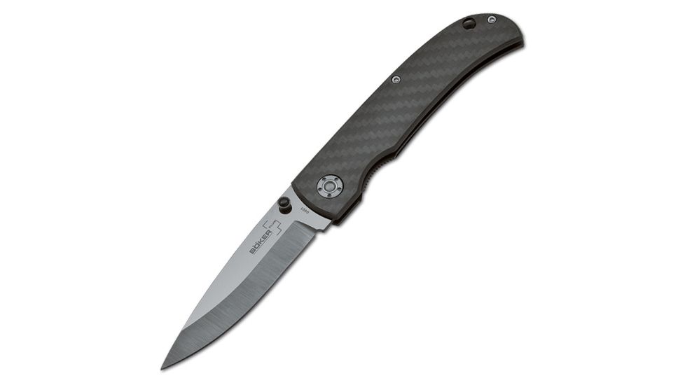 DEMO, Boker Boker Plus Anti-Grav B-01BO036 Folding Knife, 3.3 in, Ceramic, Carbon Fiber, Gray, 01BO036-DEMO