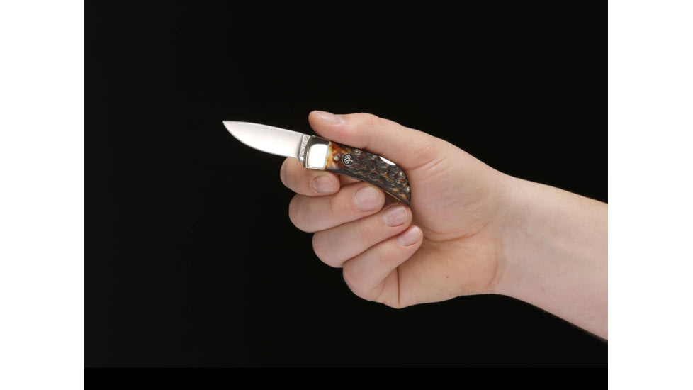 Boker USA Pocket Stag Knife, Brown, Small, 111006