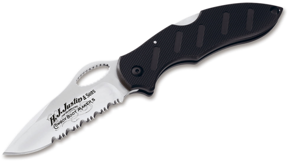 Boker USA Justin Action R Knife, Black, Small, 01JU092