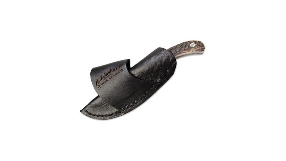 Boker USA Justin Cowboy Crossdraw Knife, Stag, Small, 02BO515JU