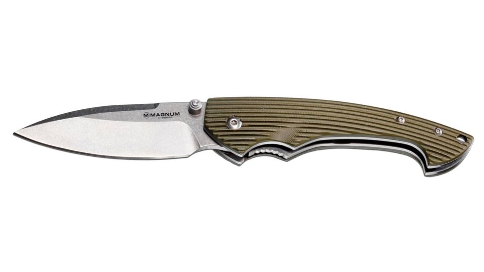 Boker USA Magnum 2Grip Folding Knife,3.38in 440 Stainless Steel Blade,G10 Handle 01EL020