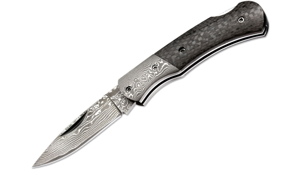 Boker USA Magnum Damascus Dc Knife, Black, Small, 01MB739DAM