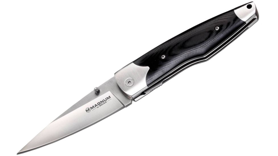 Boker USA Magnum Milan Folding Knife,3.88in 440 Stainless Steel Blade,Micarta Handle 01SC241