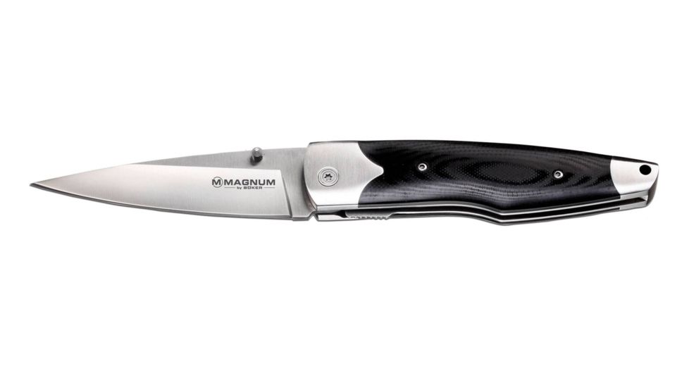 Boker USA Magnum Milan Folding Knife,3.88in 440 Stainless Steel Blade,Micarta Handle 01SC241